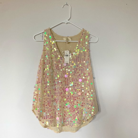 Anthropologie Tops - Moulinette Soeurs Anthropologie Sequin Top NWT